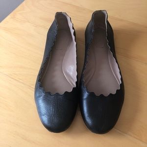Chloe scalloped flat size 37